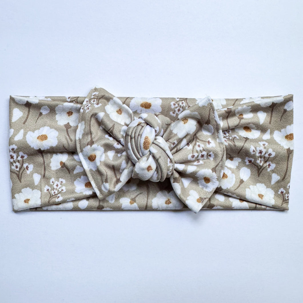Anna’s Anemones : Flat Bow Headband