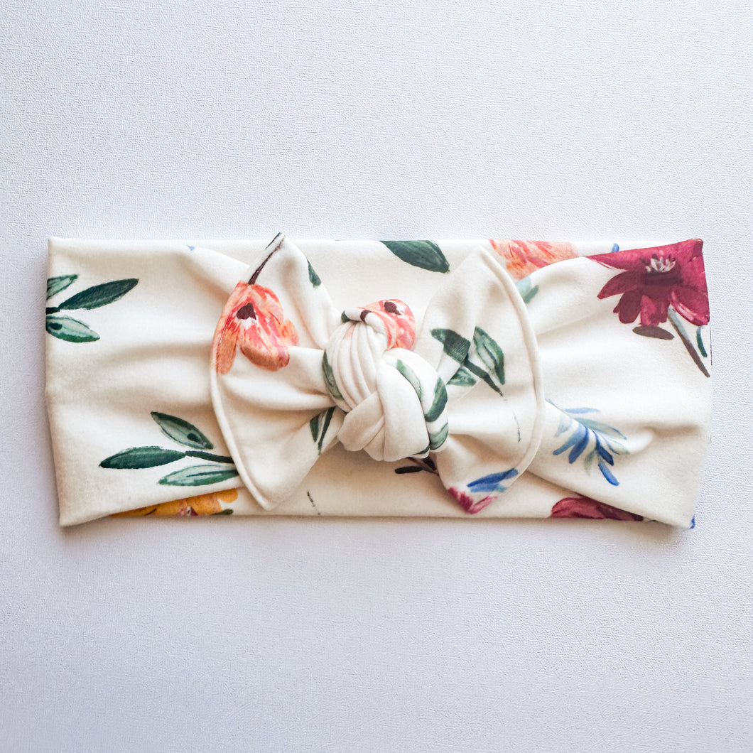 Wildflower Sprigs : Flat Bow Headband