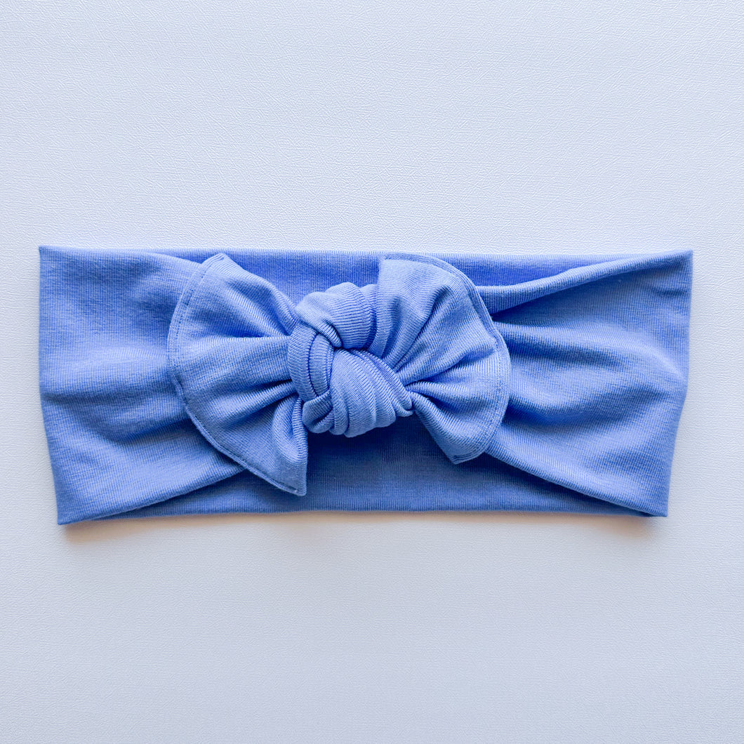 Blue Bamboo : Flat Bow Headband