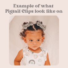 American Flag : Pigtail Clips {set of 2}