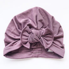 Pretty Purple Hat : w/ Flat Bow