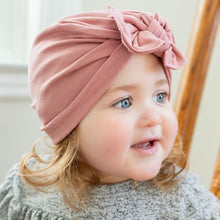 Dusty Rose Hat : w/ Flat Bow