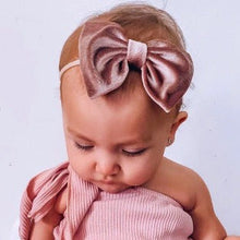 Mauve Velvet : (Mommy & Me) XL Bow & Scrunchie