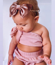 Mauve Velvet : (Mommy & Me) XL Bow & Scrunchie