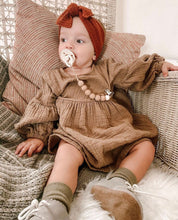Clay Waffle : XL Flat Bow Headband