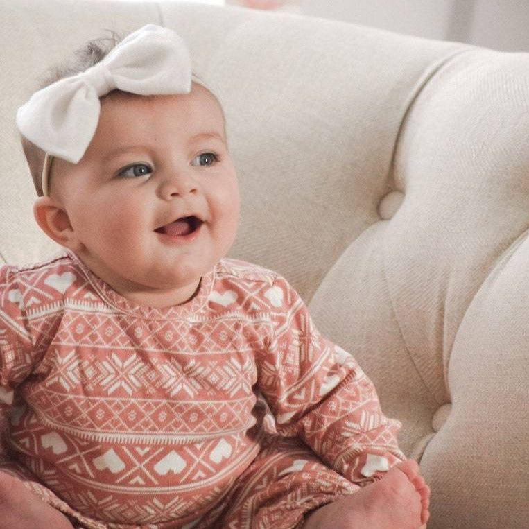 Super Soft Cream Sweater : XL Bow