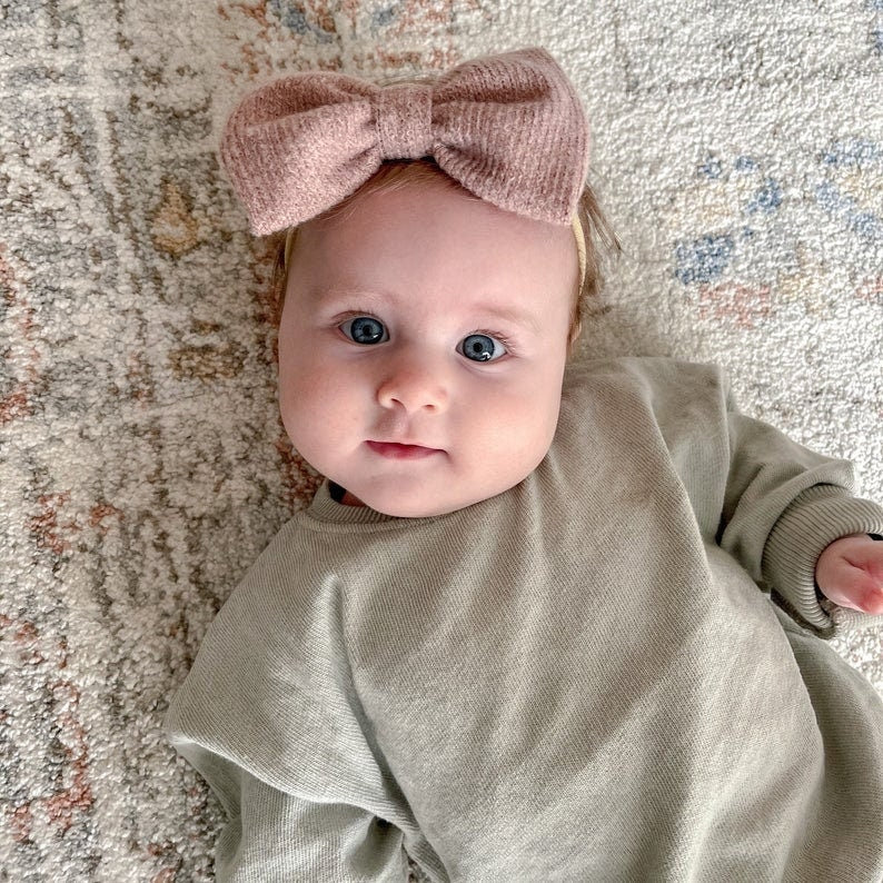 Heathered Rose : XL bow