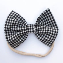 Mini Black Plaid : Classic Bow
