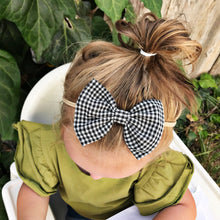 Mini Black Plaid : Classic Bow
