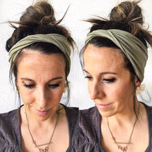 Sage : (Mommy & Me set) Boho Twist & Flat Bow Headband