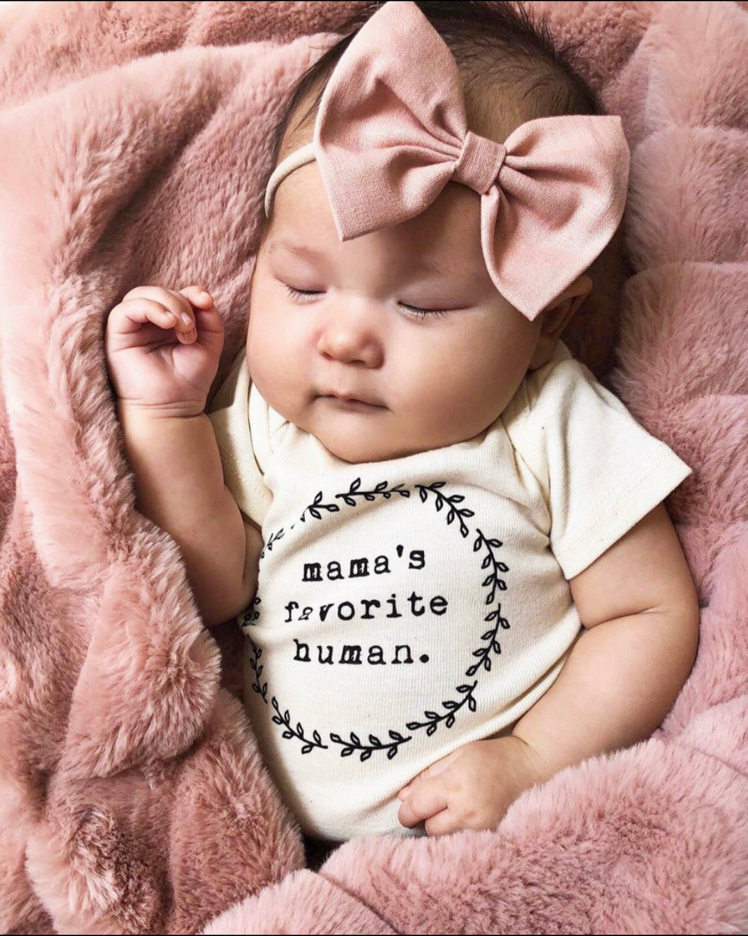 Blush Linen : Classic Bow