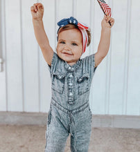 American Flag: Flat Bow Headband