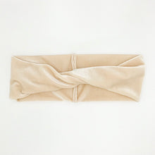 ADULT Champagne Velvet : (skinny) Boho Twist Headband