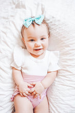 SALE - Cadet Blue Dots : Classic Bow
