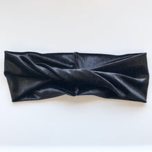 ADULT Black Velvet : (skinny) Boho Twist Headband