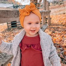 Soft Mustard Hat : w/ Flat Bow