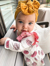 Soft Mustard Hat : w/ Flat Bow
