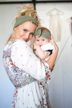 Sage : (Mommy & Me set) Boho Twist & Flat Bow Headband