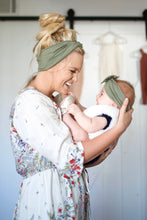 Sage : (Mommy & Me set) Boho Twist & Flat Bow Headband