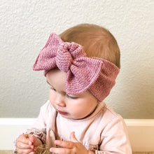 Heathered Pink : Flat Bow Headband