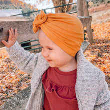 Soft Mustard Hat : w/ Flat Bow