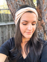 ADULT Champagne Velvet : (skinny) Boho Twist Headband