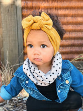 Mustard Knit : Flat Bow Headband