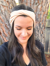 ADULT Champagne Velvet : (skinny) Boho Twist Headband