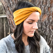 ADULT Mustard Knit : Boho Twist Headband