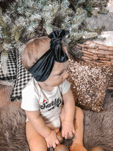 Black Velvet : Flat Bow Headband