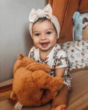 Champagne Velvet : (Mommy and Me set) Skinny Boho Twist & Flat Bow Headband