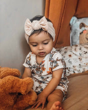 Champagne Velvet : (Mommy and Me set) Skinny Boho Twist & Flat Bow Headband