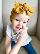 Mustard Waffle : XL Flat Bow Headband