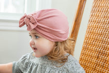 Dusty Rose Hat : w/ Flat Bow