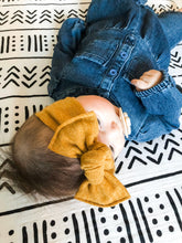 Mustard Knit : Flat Bow Headband