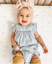 Champagne Velvet : Flat Bow Headband