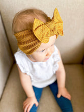 Mustard Waffle : XL Flat Bow Headband