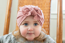 Dusty Rose Hat : w/ Flat Bow