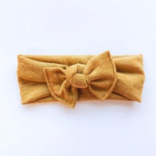 Mustard Knit : Flat Bow Headband