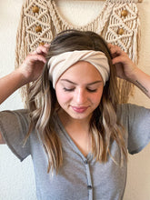 ADULT Champagne Velvet : (skinny) Boho Twist Headband