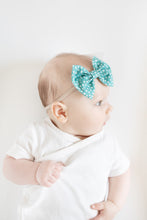 SALE - Cadet Blue Dots : Classic Bow