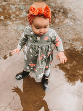 Persimmons Velvet : Flat Bow Headband