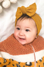 Mustard Knit : Flat Bow Headband