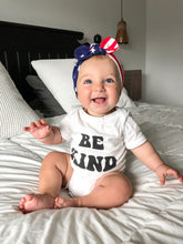 American Flag: Flat Bow Headband