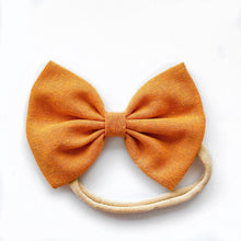 Persimmons Linen : Classic Bow