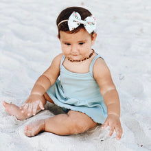 Mint Floral : Classic Bow