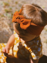 Terracotta Textured : Flat Bow Headband