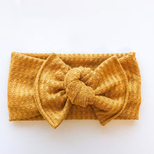 Mustard Waffle : XL Flat Bow Headband