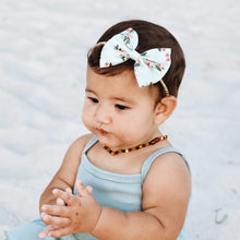 Mint Floral : Classic Bow