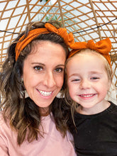 Terracotta Textured : Flat Bow Headband